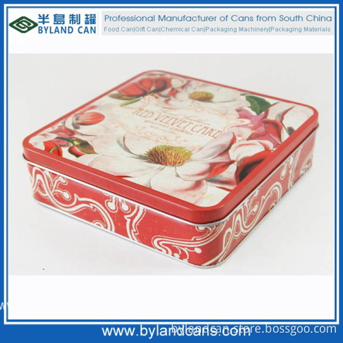 Square Gift Tin Box